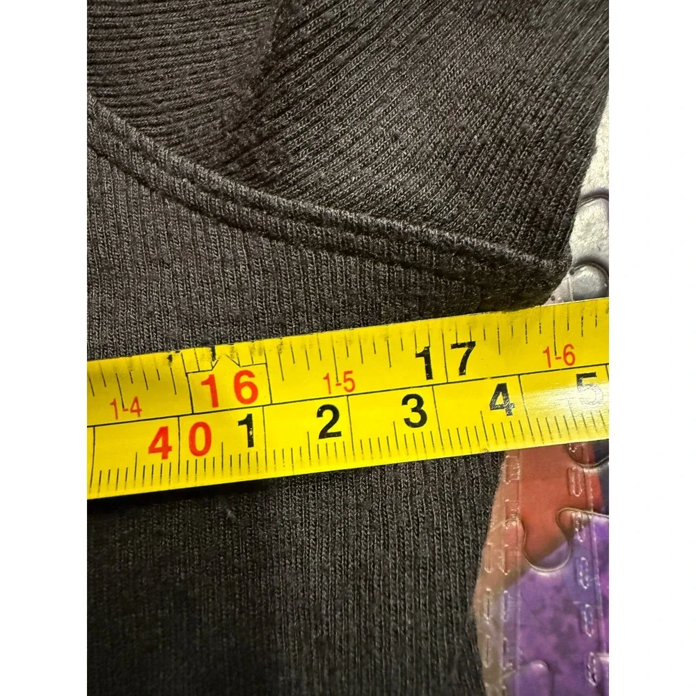 Lululemon Dark Gray‎ Ribbed Short Sleeve Fitted Top Athleisure Casual